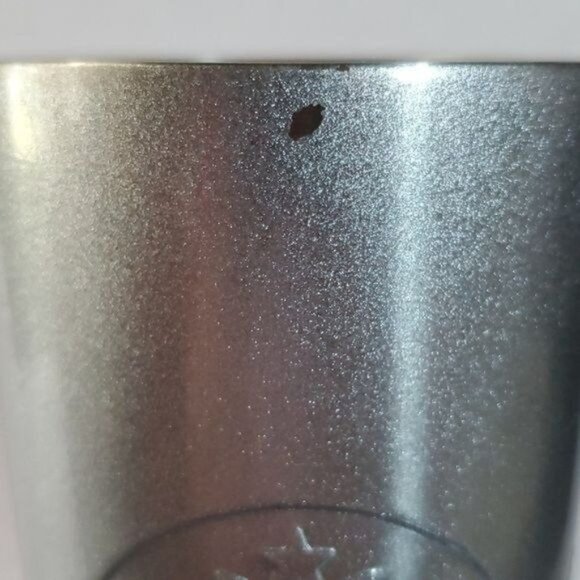 16 Oz Starbucks Metal Cold Travel Tumbler Straw Cup Mug Silver Coffee Tea - Picture 11 of 14